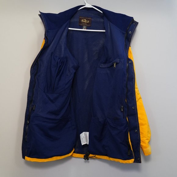 FAR WEST Vintage 90s Yellow and Red Hiking and Ski Jacket (Men's M) - Picture 10 of 13